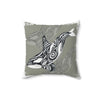 Orca Whales Tribal Tattoo Evergreen Square Pillow 18 × Home Decor