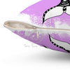 Orca Whales Tribal Tattoo Pink Square Pillow Home Decor