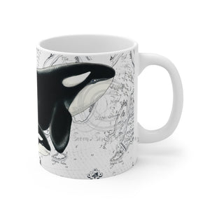 Orca Whales Vintage Mug 11Oz