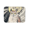 Owl Ink Art Bath Mat Small 24X17 Home Decor