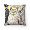 Owl Moon Ink Square Pillow Home Decor
