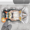 Owl Professor Watercolor Art Bath Mat Home Decor