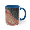 Pale Red Octopus Galaxy Stars Vintage Map Watercolor Art Accent Coffee Mug 11Oz Blue /