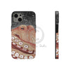 Pale Red Octopus Galaxy Stars Vintage Map Watercolor Art Case Mate Tough Phone Cases Iphone 13