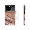 Pale Red Octopus Galaxy Stars Vintage Map Watercolor Art Case Mate Tough Phone Cases Iphone 13 Pro