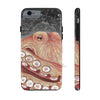 Pale Red Octopus Galaxy Stars Vintage Map Watercolor Art Case Mate Tough Phone Cases Iphone 6/6S