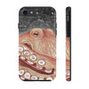 Pale Red Octopus Galaxy Stars Vintage Map Watercolor Art Case Mate Tough Phone Cases Iphone 7 8