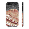 Pale Red Octopus Galaxy Stars Vintage Map Watercolor Art Case Mate Tough Phone Cases Iphone 7 Plus 8
