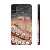 Pale Red Octopus Galaxy Stars Vintage Map Watercolor Art Case Mate Tough Phone Cases Iphone Xr