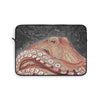 Pale Red Octopus Galaxy Stars Vintage Map Watercolor Art Laptop Sleeve 13