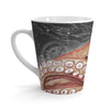 Pale Red Octopus Galaxy Stars Vintage Map Watercolor Art Latte Mug 12Oz Mug