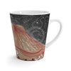 Pale Red Octopus Galaxy Stars Vintage Map Watercolor Art Latte Mug Mug