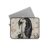 Penguins Vintage Map Watercolor Art Laptop Sleeve