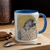 Peregrine Falcon Gold Sun Ink Art Accent Coffee Mug 11Oz