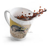 Peregrine Falcon Golden Sun Ink Art Latte Mug Mug
