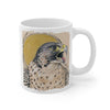 Peregrine Falcon Golden Sun Ink Art Mug 11Oz