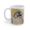 Peregrine Falcon Golden Sun Ink Art Mug 11Oz