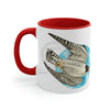 Peregrine Falcon In Flight Art Accent Coffee Mug 11Oz
