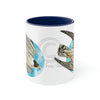 Peregrine Falcon In Flight Art Accent Coffee Mug 11Oz Navy /