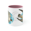 Peregrine Falcon In Flight Art Accent Coffee Mug 11Oz Pink /