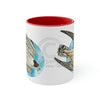 Peregrine Falcon In Flight Art Accent Coffee Mug 11Oz Red /