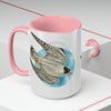 Peregrine In Flight Art Two-Tone Coffee Mugs 15Oz Mug