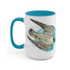 Peregrine In Flight Art Two-Tone Coffee Mugs 15Oz Mug