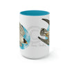 Peregrine In Flight Art Two-Tone Coffee Mugs 15Oz Mug