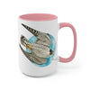 Peregrine In Flight Art Two-Tone Coffee Mugs 15Oz Mug