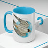 Peregrine In Flight Art Two-Tone Coffee Mugs 15Oz Mug