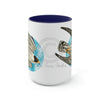 Peregrine In Flight Art Two-Tone Coffee Mugs 15Oz Mug