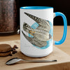 Peregrine In Flight Art Two-Tone Coffee Mugs 15Oz Mug