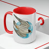 Peregrine In Flight Art Two-Tone Coffee Mugs 15Oz Mug