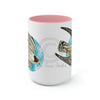 Peregrine In Flight Art Two-Tone Coffee Mugs 15Oz Mug