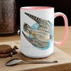 Peregrine In Flight Art Two-Tone Coffee Mugs 15Oz Mug