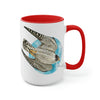 Peregrine In Flight Art Two-Tone Coffee Mugs 15Oz Mug