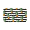 Pineapples And Dark Grey Stripes Chic Bath Mat Large 34X21 Home Decor