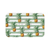 Pineapples And Green Stripes Chic Bath Mat Large 34X21 Home Decor