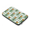 Pineapples And Green Stripes Chic Laptop Sleeve