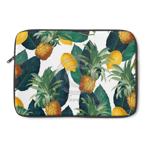 Pineapples And Lemons Vintage Collage Laptop Sleeve 13