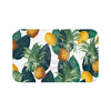 Pineapples And Lemons White Bath Mat Large 34X21 Home Decor