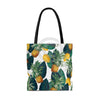 Pineapples And Lemons White Chic Tote Bag Bags