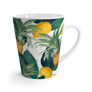 Pineapples And Lemons White Latte Mug 12Oz Mug