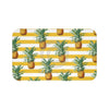 Pineapples And Yellow Stripes Chic Bath Mat Large 34X21 Home Decor