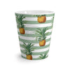 Pineapples Green Stripes White Latte Mug Mug