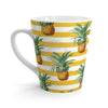 Pineapples Yellow Stripes White Latte Mug 12Oz Mug