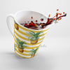 Pineapples Yellow Stripes White Latte Mug Mug