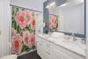 Pink Peonies On Chic Vintage Art Shower Curtain Home Decor