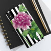 Pink Peony Black Pinstripe Art Case Mate Tough Phone Cases