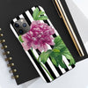 Pink Peony Black Pinstripe Art Case Mate Tough Phone Cases